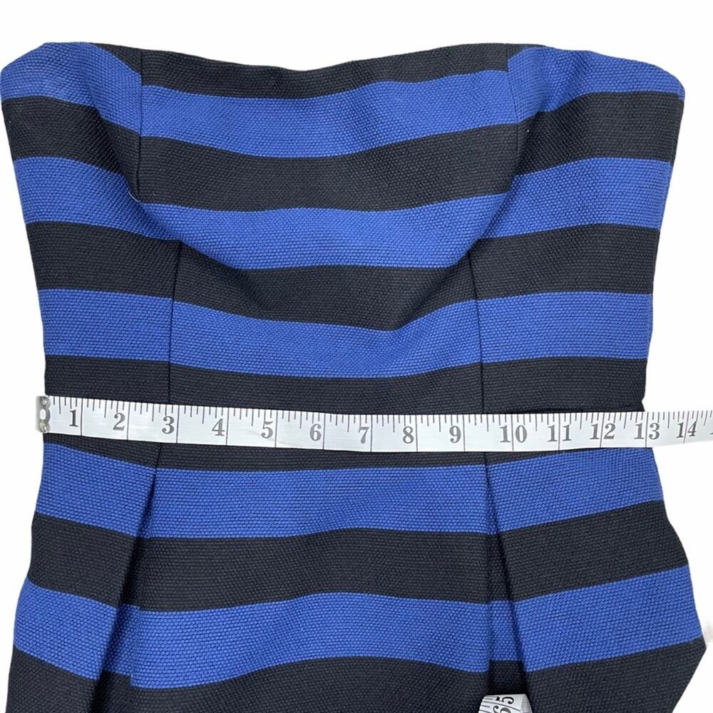 NWT Charo Ruiz Ibiza Strapless Stripe Mini Dress S Blue/Black Small - Picture 5 of 7